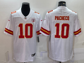 Wholesale Cheap Men\'s Kansas City Chiefs #10 Isiah Pacheco White 2022 Vapor Untouchable Stitched NFL Nike Limited Jersey