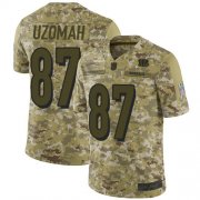 Wholesale Cheap Nike Bengals #87 C.J. Uzomah Camo Men's Stitched NFL Limited 2018 Salute To Service Jersey