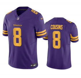 Wholesale Cheap Men\'s Minnesota Vikings #8 Kirk Cousins Purple 2023 F.U.S.E. Color Rush Stitched Jersey
