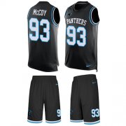 Wholesale Cheap Nike Panthers #93 Gerald McCoy Black Team Color Men's Stitched NFL Limited Tank Top Suit Jersey
