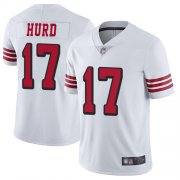 Wholesale Cheap Nike 49ers #17 Jalen Hurd White Rush Men's Stitched NFL Vapor Untouchable Limited Jersey