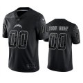 Wholesale Cheap Men's Los Angeles Chargers Active Player Custom Black Reflective Limited Stitched Football Jersey