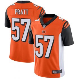 Wholesale Cheap Nike Bengals #57 Germaine Pratt Orange Alternate Men\'s Stitched NFL Vapor Untouchable Limited Jersey
