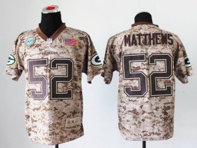 Wholesale Cheap Nike Packers #52 Clay Matthews Camo Men\'s Stitched NFL New Elite USMC Jersey