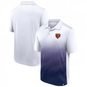 Wholesale Men's Chicago Bears White Navy Iconic Parameter Sublimated Polo