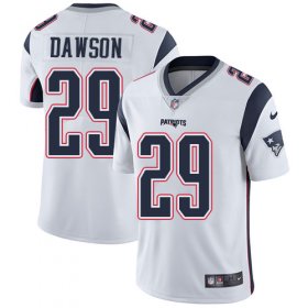 Wholesale Cheap Nike Patriots #29 Duke Dawson White Men\'s Stitched NFL Vapor Untouchable Limited Jersey