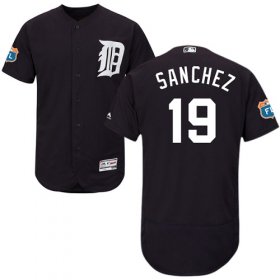 Wholesale Cheap Tigers #19 Anibal Sanchez Navy Blue Flexbase Authentic Collection Stitched MLB Jersey