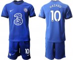 Wholesale Cheap Men 2020-2021 club Chelsea home 10 blue Soccer Jerseys1