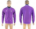 Wholesale Cheap Real Madrid Soccer Jackets Purple