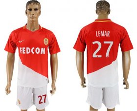 Wholesale Cheap Monaco #27 Lemar Home Soccer Club Jersey