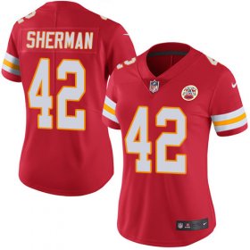 Wholesale Cheap Nike Chiefs #42 Anthony Sherman Red Team Color Women\'s Stitched NFL Vapor Untouchable Limited Jersey