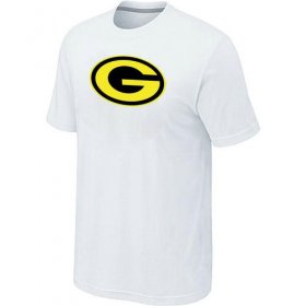 Wholesale Cheap Men\'s Green Bay Packers Neon Logo Charcoal T-Shirt White