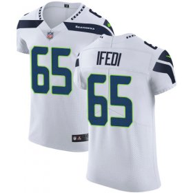 Wholesale Cheap Nike Seahawks #65 Germain Ifedi White Men\'s Stitched NFL Vapor Untouchable Elite Jersey
