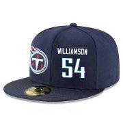 Wholesale Cheap Tennessee Titans #54 Avery Williamson Snapback Cap NFL Player Navy Blue with White Number Stitched Hat