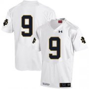 Wholesale Cheap Men's Notre Dame #9 Jaylon Smith White 2020 College Football Jersey