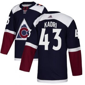 Wholesale Cheap Adidas Avalanche #43 Nazem Kadri Navy Alternate Authentic Stitched NHL Jersey