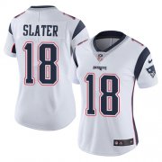 Wholesale Cheap Nike Patriots #18 Matt Slater White Women's Stitched NFL Vapor Untouchable Limited Jersey