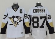 Wholesale Cheap Penguins #87 Sidney Crosby White Stitched NHL Jersey