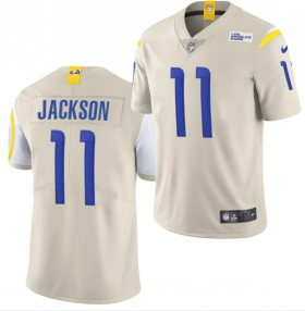 Wholesale Cheap Men\'s Los Angeles Rams #11 DeSean Jackson 2020 Bone Vapor Untouchable Limited Stitched Jersey