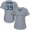 Wholesale Cheap Yankees #39 Mike Tauchman Grey Road Women's Stitched MLB Jersey