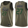 Wholesale Cheap Nike Jazz #27 Rudy Gobert Green Salute to Service NBA Swingman Jersey