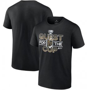 Wholesale Cheap Men\'s Vegas Golden Knights Black 2023 Stanley Cup Final Quest T-Shirt