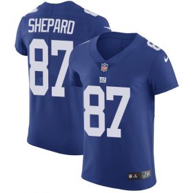 Wholesale Cheap Nike Giants #87 Sterling Shepard Royal Blue Team Color Men\'s Stitched NFL Vapor Untouchable Elite Jersey