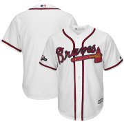Wholesale Cheap Atlanta Braves Majestic 2019 Postseason Official Cool Base Team Jersey White