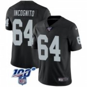 Wholesale Cheap Men's Las Vegas Raiders #64 Richie Incognito Limited Black 100th Vapor Jersey