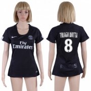 Wholesale Cheap Women's Paris Saint-Germain #8 Thiago Motta Sec Away Soccer Club Jersey