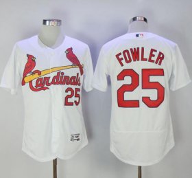 Wholesale Cheap Cardinals #25 Dexter Fowler White Flexbase Authentic Collection Stitched MLB Jersey