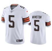 Cheap Men's Cleveland Browns #5 Jameis Winston White Vapor Limited Football Stitched Jersey