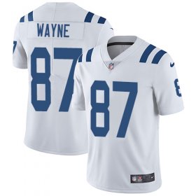 Wholesale Cheap Nike Colts #87 Reggie Wayne White Men\'s Stitched NFL Vapor Untouchable Limited Jersey