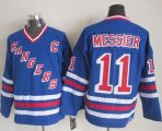 Wholesale Cheap Rangers #11 Mark Messier Blue CCM Heroes of Hockey Alumni Stitched NHL Jersey