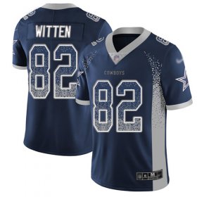 Wholesale Cheap Nike Cowboys #82 Jason Witten Navy Blue Team Color Men\'s Stitched NFL Limited Rush Drift Fashion Jersey