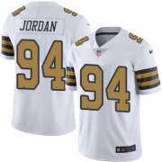 Wholesale Cheap Nike Saints #94 Cameron Jordan White Men's Stitched NFL Limited Rush Jersey