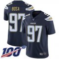 Wholesale Cheap Nike Chargers #97 Joey Bosa Navy Blue Team Color Men's Stitched NFL 100th Season Vapor Limited Jersey