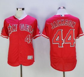 Wholesale Cheap Angels of Anaheim #44 Reggie Jackson Red Flexbase Authentic Collection Stitched MLB Jersey