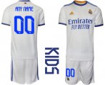 Wholesale Cheap Youth 2021-2022 Club Real Madrid home white customized Soccer Jerseys