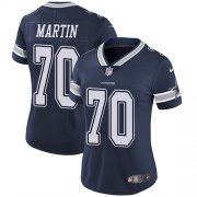 Wholesale Cheap Nike Cowboys #70 Zack Martin Navy Blue Team Color Women's Stitched NFL Vapor Untouchable Limited Jersey