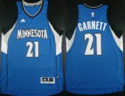 Wholesale Cheap Minnesota Timberwolves #21 Kevin Garnett Revolution 30 Swingman 2014 New Blue Jersey