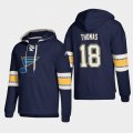 Wholesale Cheap St. Louis Blues #18 Robert Thomas Blue adidas Lace-Up Pullover Hoodie