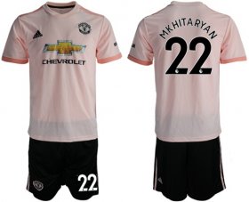 Wholesale Cheap Manchester United #22 Mkhitaryan Away Soccer Club Jersey