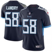 Wholesale Cheap Nike Titans #58 Harold Landry Navy Blue Team Color Men's Stitched NFL Vapor Untouchable Limited Jersey
