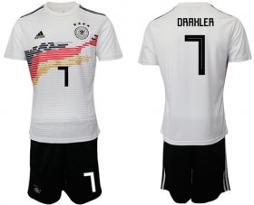 Wholesale Cheap Germany #7 Draxler White Home Soccer Country Jersey