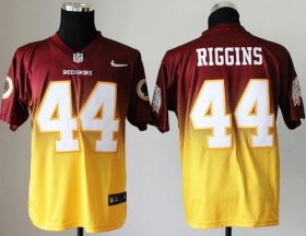 Wholesale Cheap Nike Redskins #44 John Riggins Burgundy Red/Gold Men\'s Stitched NFL Elite Fadeaway Fashion Jersey