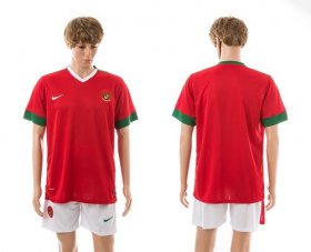 Wholesale Cheap Indonesia Blank Red Home Soccer Country Jersey