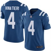 Wholesale Cheap Nike Colts #4 Adam Vinatieri Royal Blue Team Color Youth Stitched NFL Vapor Untouchable Limited Jersey