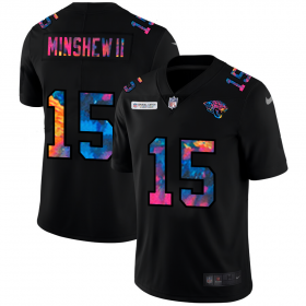 Cheap Jacksonville Jaguars #15 Gardner Minshew II Men\'s Nike Multi-Color Black 2020 NFL Crucial Catch Vapor Untouchable Limited Jersey