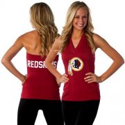 Wholesale Cheap Women's All Sports Couture Washington Redskins Blown Coverage Halter Top